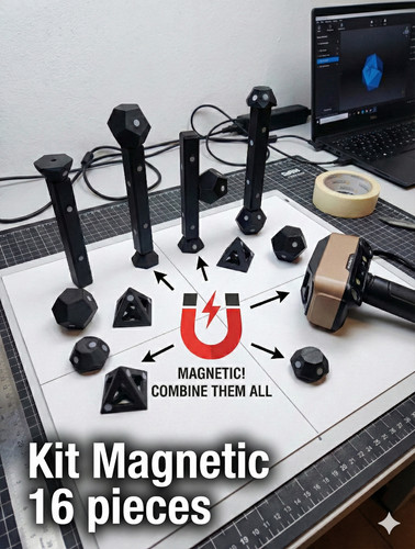 Kit base pezzi magnetici - pezzi,